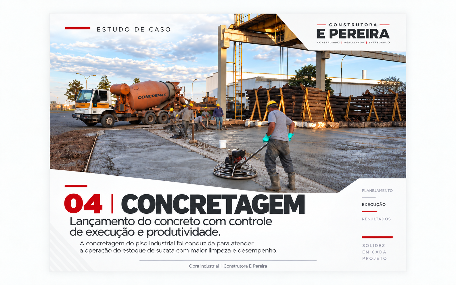 Execução e recuperação de piso industrial
